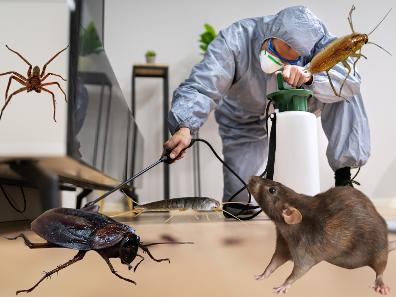 Commercial rat and cockroach control
